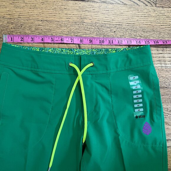 Stio Vibrant Green Pants with Neon Yellow Accent - Picture 6 of 7